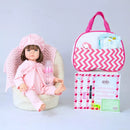 Boneca Reborn de Silicone com Bolsa Maternidade Completa