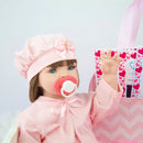 Boneca Reborn de Silicone com Bolsa Maternidade Completa