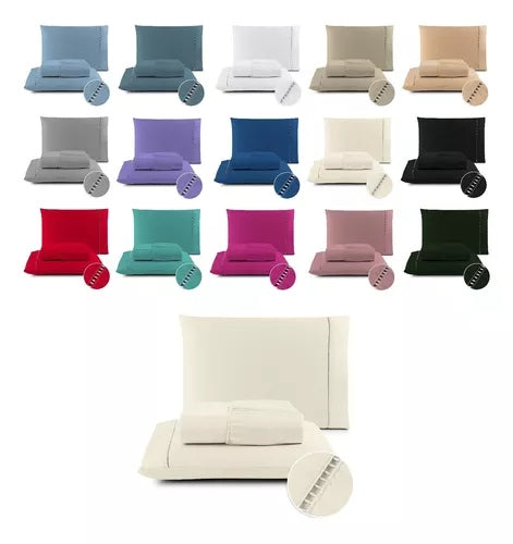 Jogo de Cama Queen 400 Fios Ponto Palito