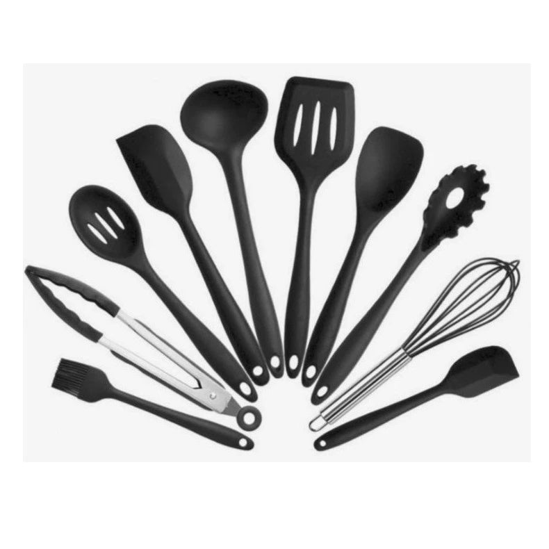 Kit 10 Peças de Utensílios Profissional de Silicone