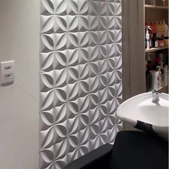 Kit 50 Placas Revestimento de Parede PVC 3D